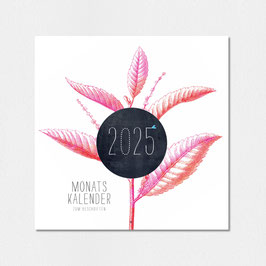 Wandkalender 2025 PFLANZEN Kalender zum beschriften 21 x 42 cm (offen)