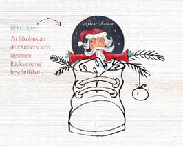 Dekofigur Nikolaus zum ausschneiden