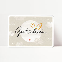 2er-Set Gutscheine: "Allerlei" beige mit Flügel