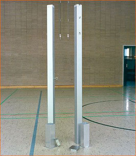 Badminton-Pfosten“Super“, 80 x 80