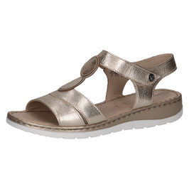 Caprice Sandaletten Metallic Softleder Klettverschluß Weite G