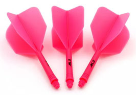 Shape Integrated dart Flight, Solid, Pink, Size L