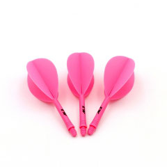 Teardrop Integrated dart Flight, Solid , Pink, Size M
