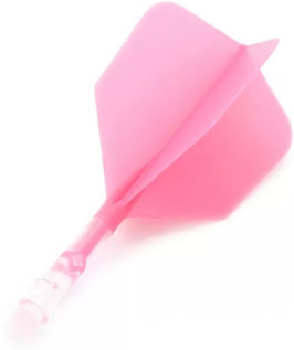 Rost T19 dart Flight, standard shape , Clear/Pink