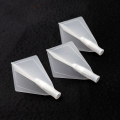 Dart Flights, Diamond, solid, Clear