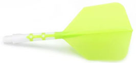 Rost T19 Integrated dart Flight, Shape , White/Green light size L