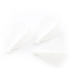 Dart Flights, Kite, solid, White