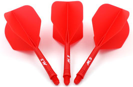 Standard Integrated dart Flight, Solid, red, Size S