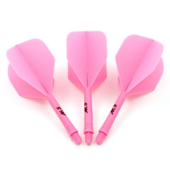Shape Integrated dart Flight, Solid, Pink, Size S