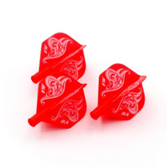 Dart Flights, Standard, flower, Red