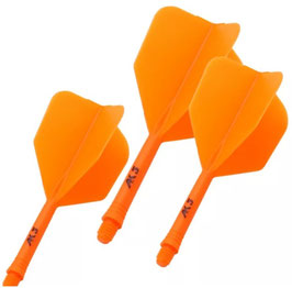 Shape Integrated dart Flight, Solid, Orange, Size M