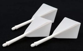 Rost Diamond Integrated dart Flight, Solid , white size M