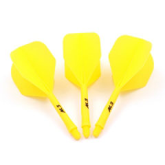 Shape Integrated dart Flight, Solid, Yellow, Size S