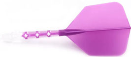 Rost T19 Integrated dart Flight, Shape , Clear/Purple size L