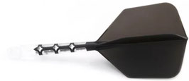 Rost T19 Integrated dart Flight, Shape , Clear/Black size L