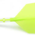Rost T19 Integrated dart Flight, Shape , White/Green light size M