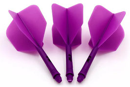 Standard shape Integrated dart Flight, purple