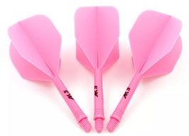 Standard Integrated dart Flight, Solid, pink, Size S