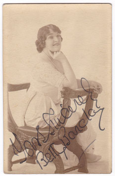 Betty Barclay. Signed postcard