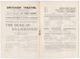 The Duke Of Killicrankie. Graham Browne, Weedon Grossmith, Arthur Grenville, Eva Moore, Marie Illington. Criterion, 1904