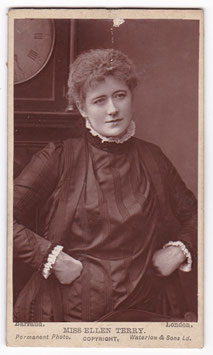 Ellen Terry. Barraud, London. Taunus ad. CDV