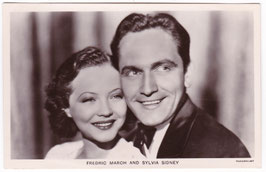 Fredric March and Sylvia Sydney. Film Partners P 85