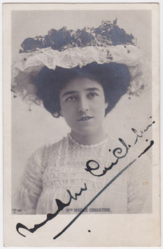 Madge Crichton. FHL 1901. Signed postcard