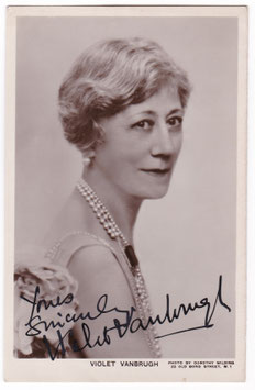 Violet Vanbrugh. Dorothy Wilding. Signed postcard