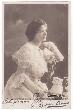 Lily Hall Caine "A Woman Of Impulse" Rotary 215. Signed postcard
