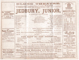 Jedbury, Junior. H Reeves Smith, Sydney Paxton, Harry Farmer, Claire Pauncefort, Mabel Lane, Emmie Merrick. Globe, 1896/97