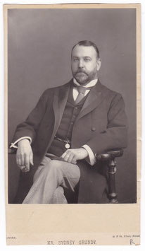 Sydney Grundy. Playwright. W. & D. Downey, 1894. Carbon