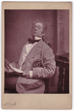 John Lawrence Toole as Barnaby Doublechick "The Upper Crust" 1880. London Stereo cabinet photo