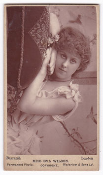 Eva Wilson. Barraud, London. Taunus ad. CDV