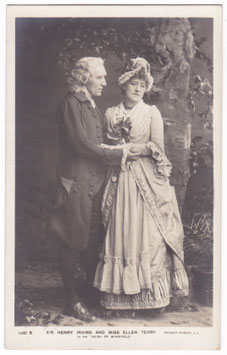 Henry Irving. Ellen Terry "The Vicar Of Wakefield" Rotary 1261 B