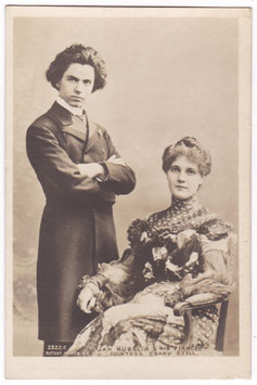 Jan Kubelík and fiancée Countess Csáky Széll. Violinist and composer. Rotary 2522 C