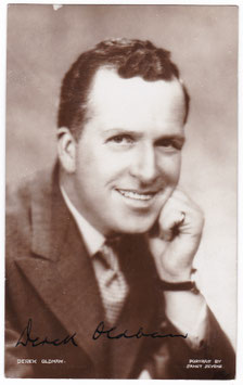 Derek Oldham. Signed postcard