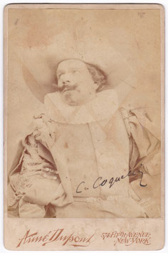 Benoît Constant Coquelin "Cyrano de Bergerac" Aimé Dupont. Signed cabinet photo