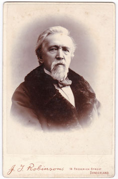 George Jacob Holyoake. Secularism, journalist, social reformer. J. T. Robinson, Sunderland. Cabinet photo