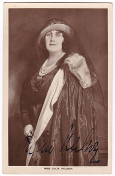 Julia Neilson. Signed postcard