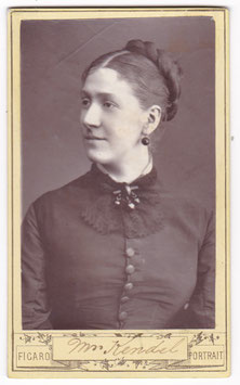 Madge Kendal. Figaro portrait. Woodburytype CDV