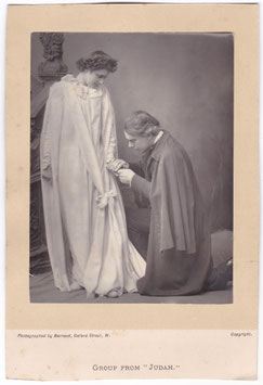 Olga Brandon as Vashti Dethic and Edward Smith Willard as Judah Llewellin in "Judah" Barraud. 1890. Woodburytype