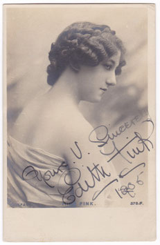 Edith Fink. Faulkner 378 F. Signed postcard, dated 1905