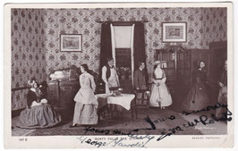 George Tawde and Eva McRoberts "Bunty Pulls The Strings" Beagles 187 E. Signed postcard
