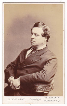William Creswick. Elliott & Fry CDV and letter sent to William Webster
