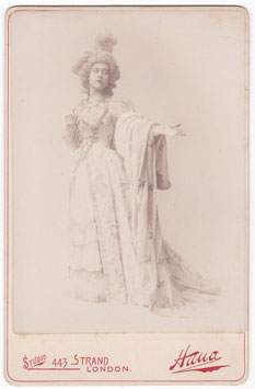 Marie Rignold. Hana, London. Signed cabinet photo