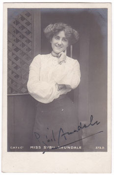 Sybil Arundale. Faulkner 373 D. Signed postcard