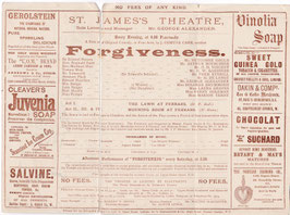 Forgiveness. George Alexander, Arthur Bourchier, Marion Terry, Laura Graves, Nutcombe Gould, H H Vincent. St James's, 1891/92