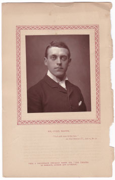 Cyril Maude. Barraud, 1889. Carbon