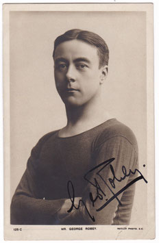 George Robey. Rotary 125 C. Signed postcard