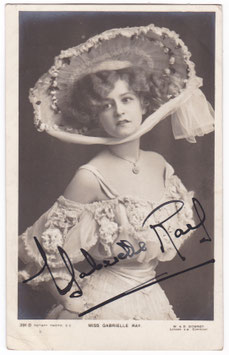Gabrielle Ray. Rotary 391 D. Signed postcard